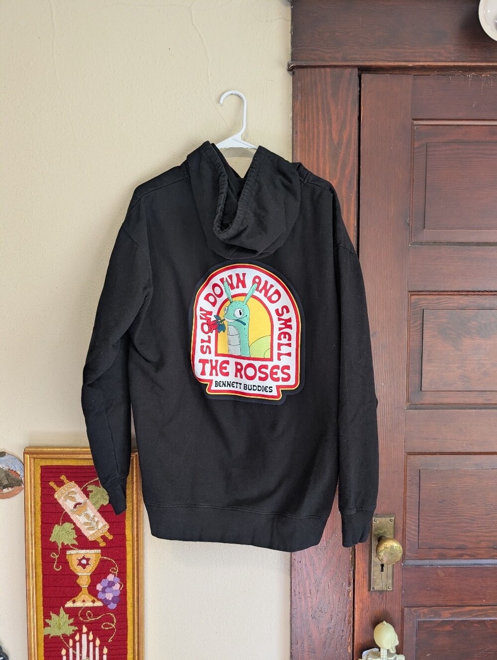 Bennett Buddies Black Pullover Hoodie XL Graphic Fleece Portland OR Artist
